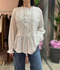 CAMICIA IN PIZZO E RICAMI TENSIONE IN
