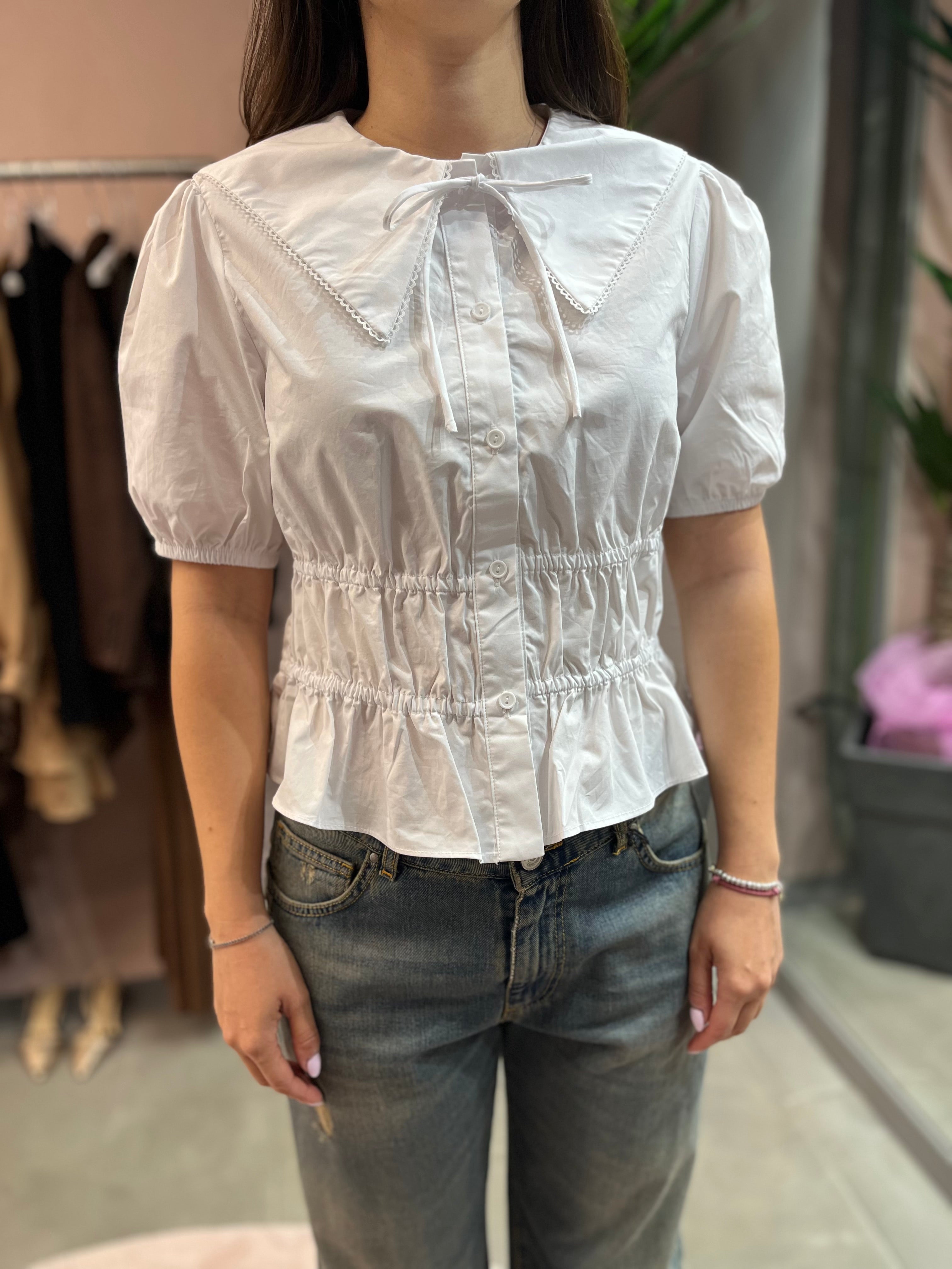 CAMICIA CROP CON BAVARO GLAMOROUS