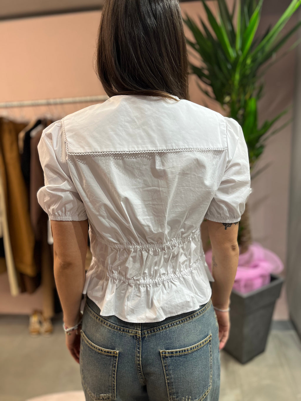 CAMICIA CROP CON BAVARO GLAMOROUS