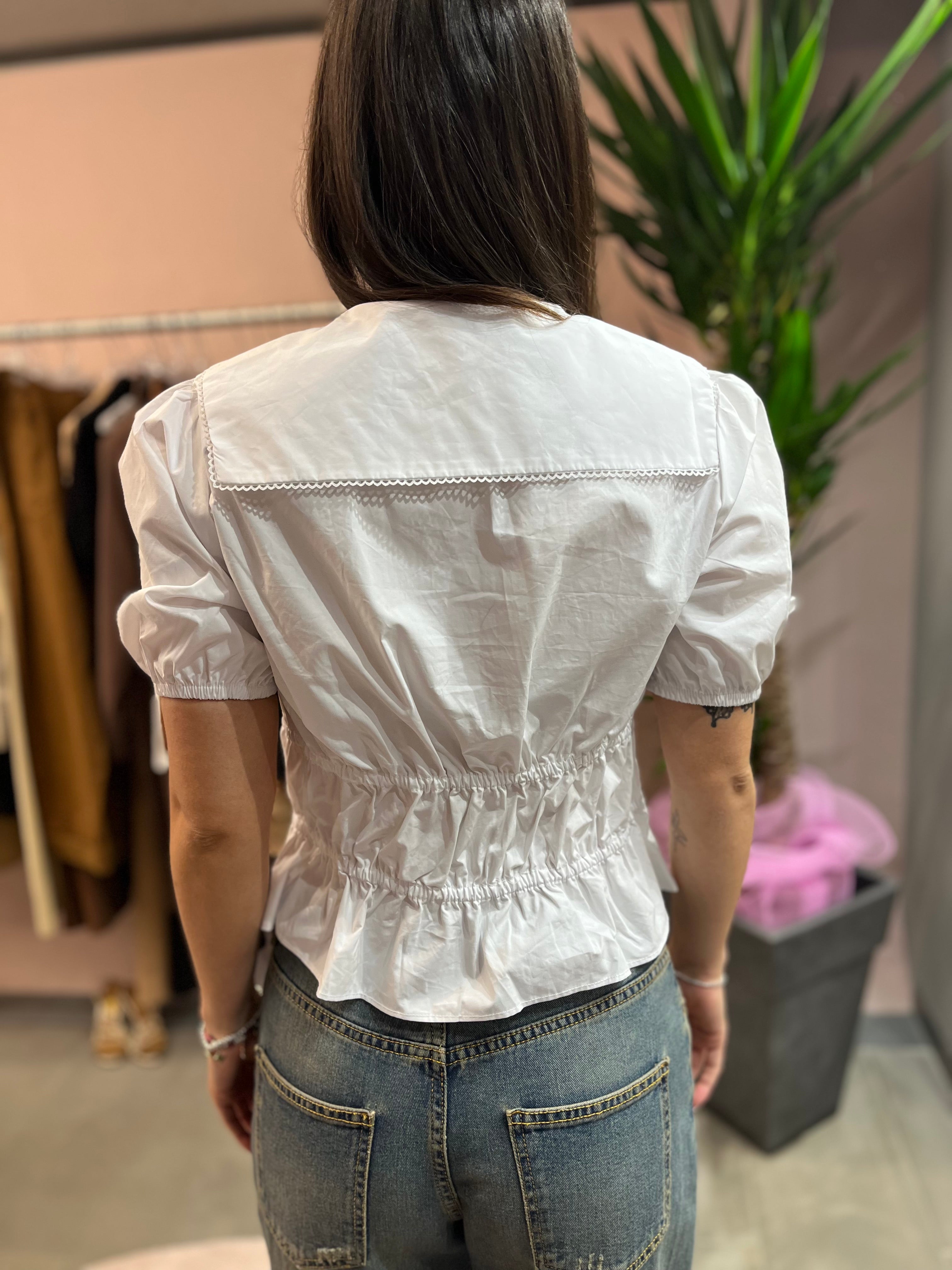 CAMICIA CROP CON BAVARO GLAMOROUS