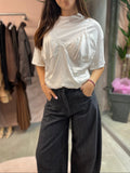 T-SHIRT CON TOP LINGERIE TENSIONE IN