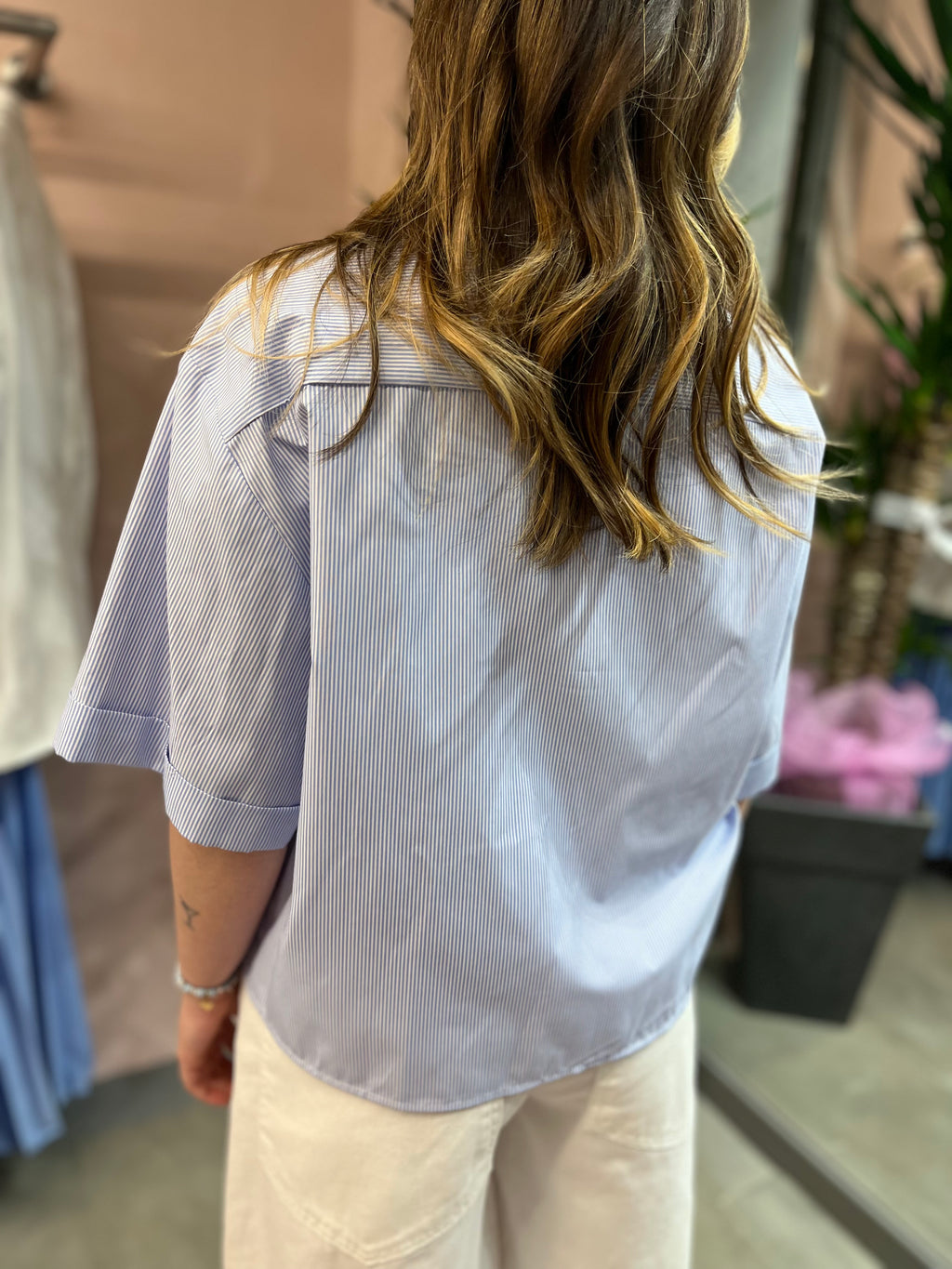 CAMICIA MEZZE MANICHE TENSIONE IN