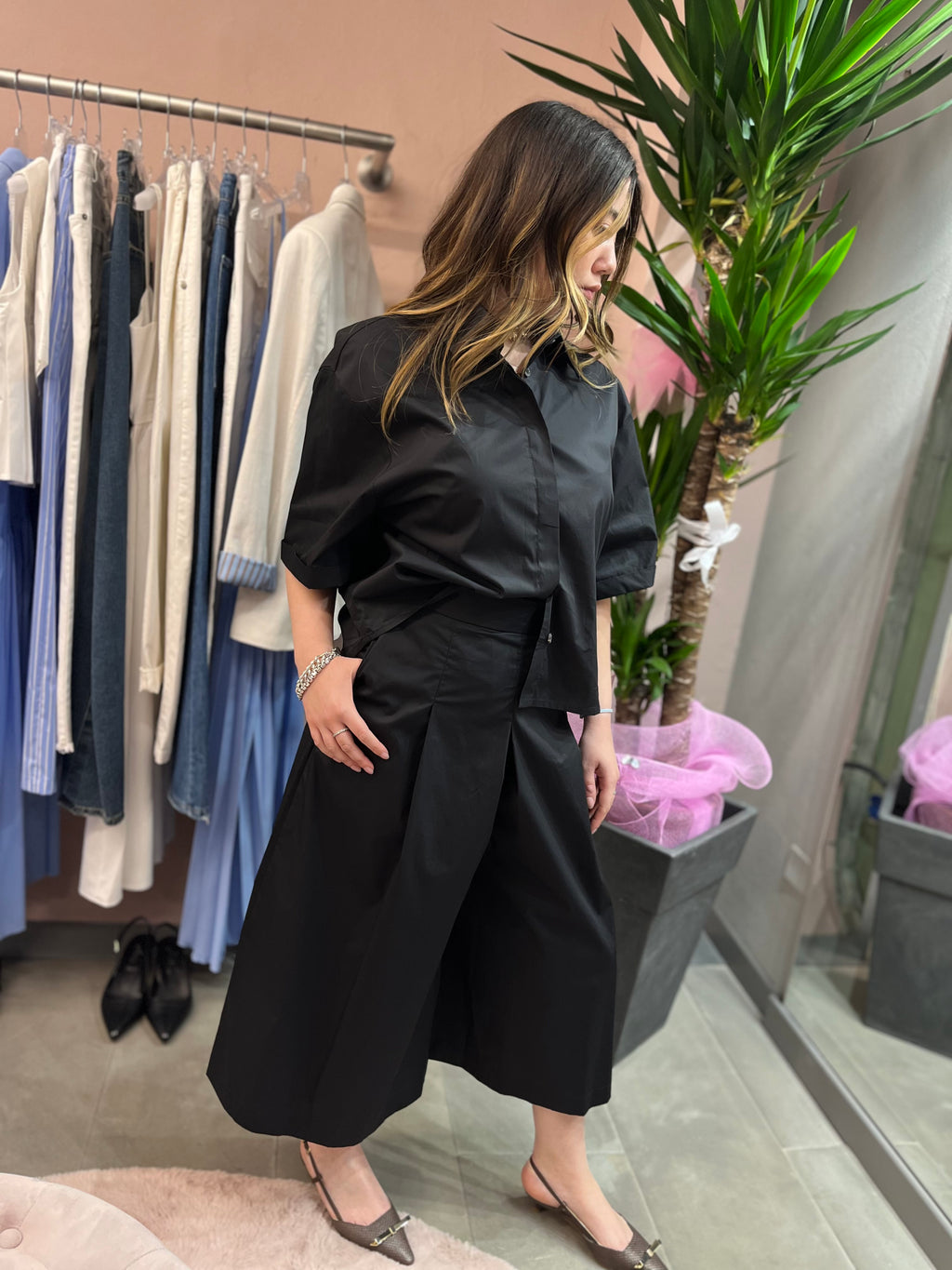 PANTAGONNA IN COTONE TENSIONE IN