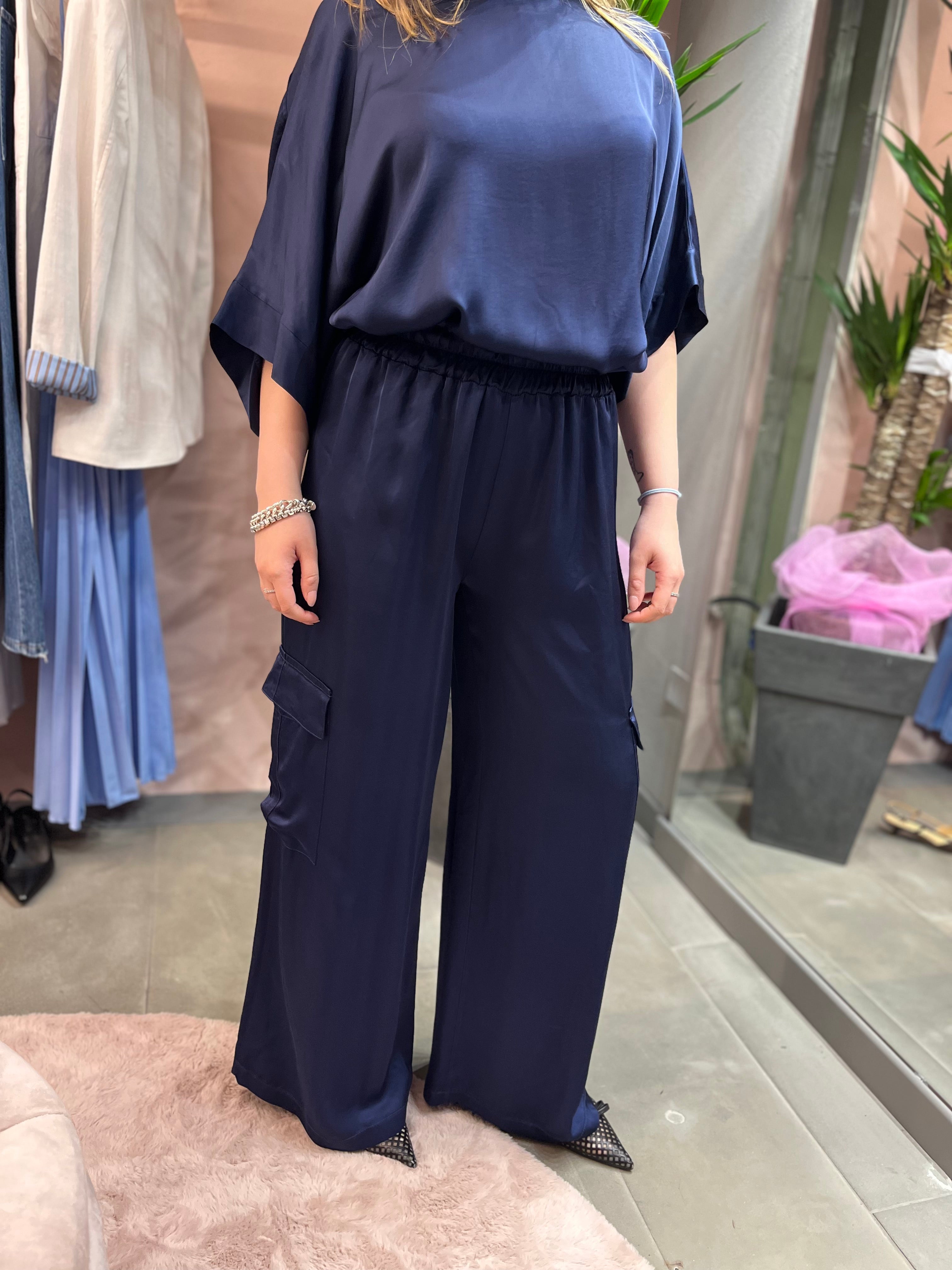 PANTALONE CARGO TENSIONE IN