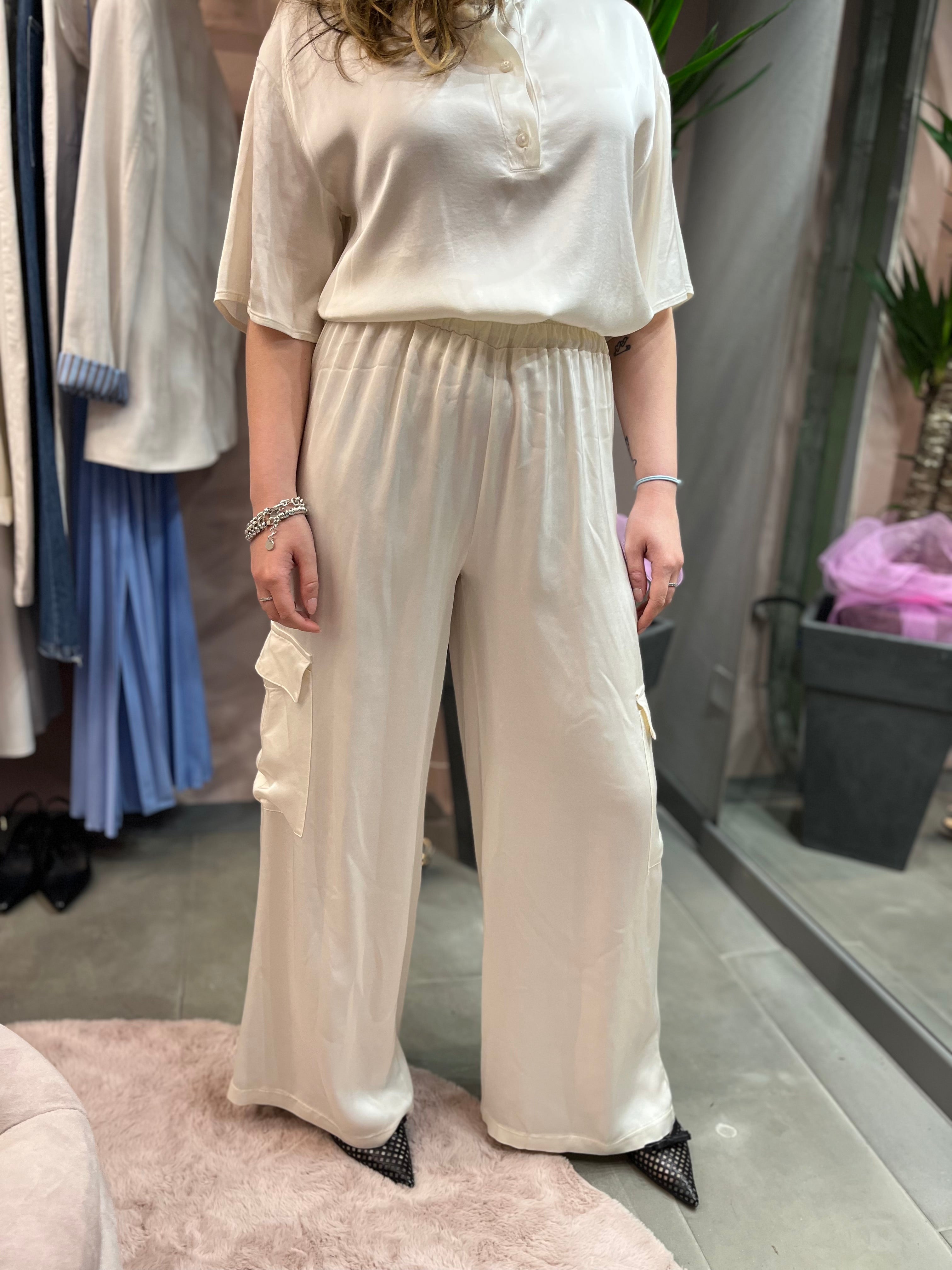 PANTALONE CARGO TENSIONE IN