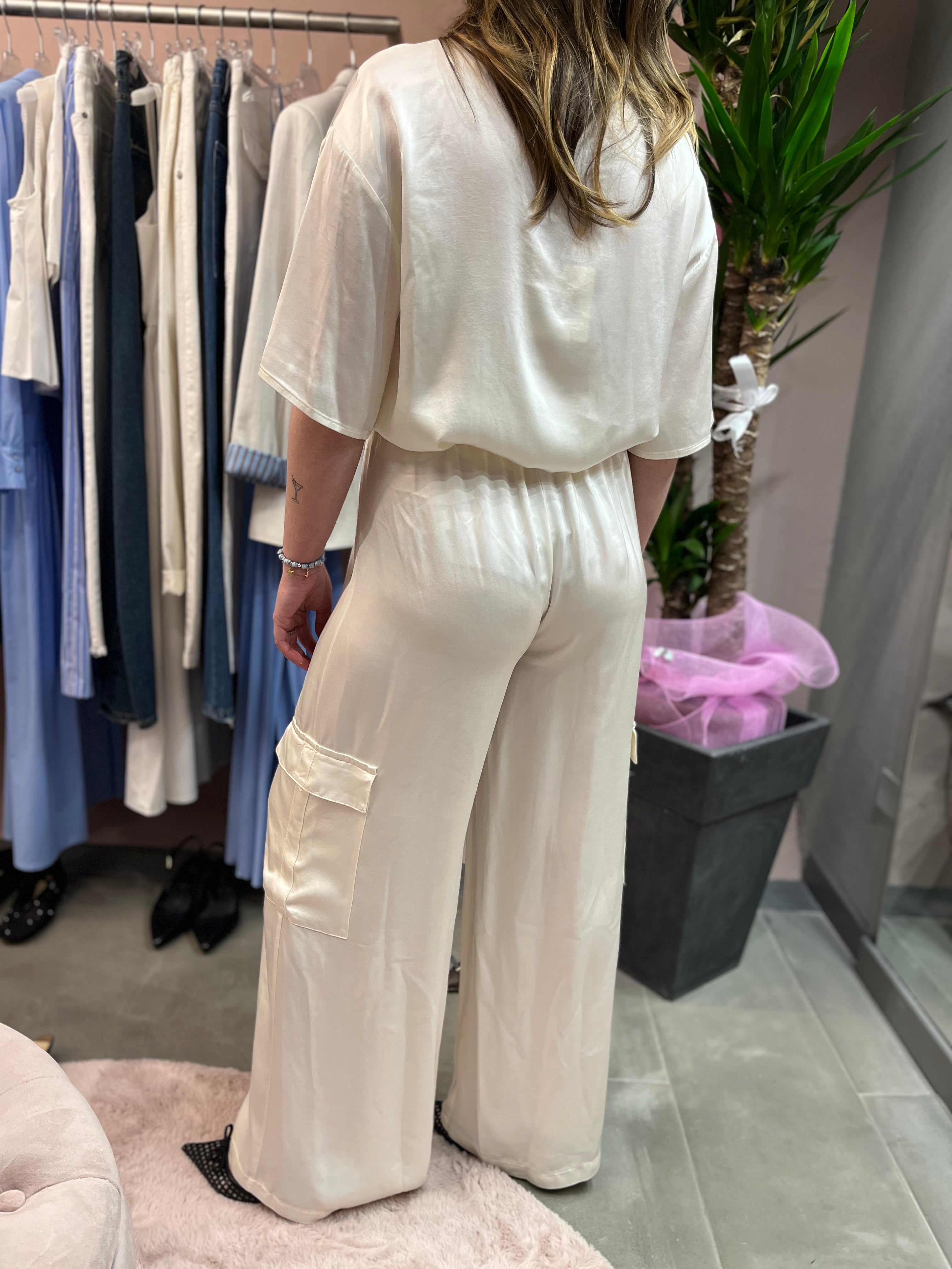 PANTALONE CARGO TENSIONE IN